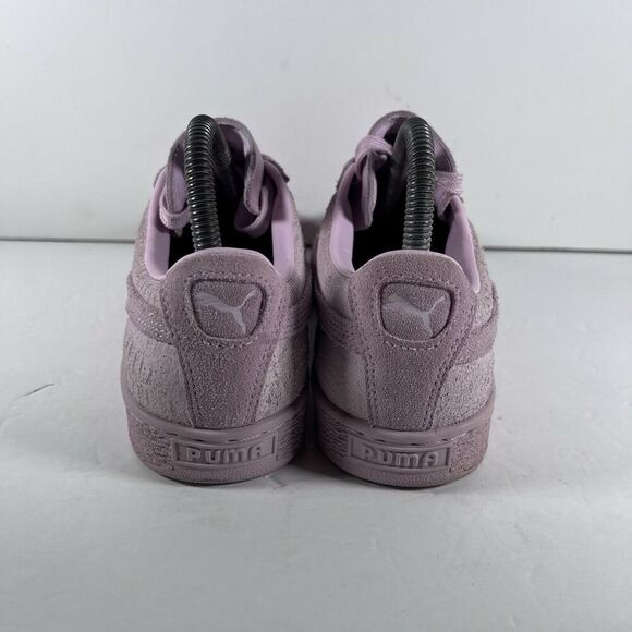 Puma Seude Classic Emboss Pink Lace Up Athletic Shoes Sneakers Women's Size 7.5 - Picture 4 of 8